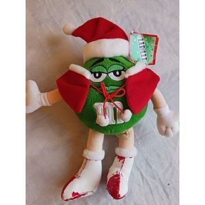 green M&M tags attached galerie early 90s character toy damaged heels